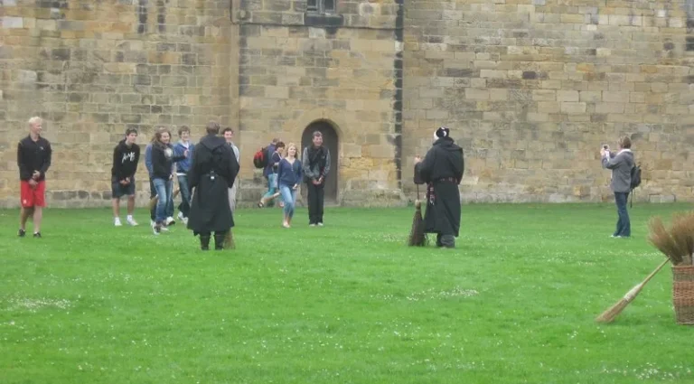 Broomstick flying lessons Alnwick Castle Harry Potter travel guide activity