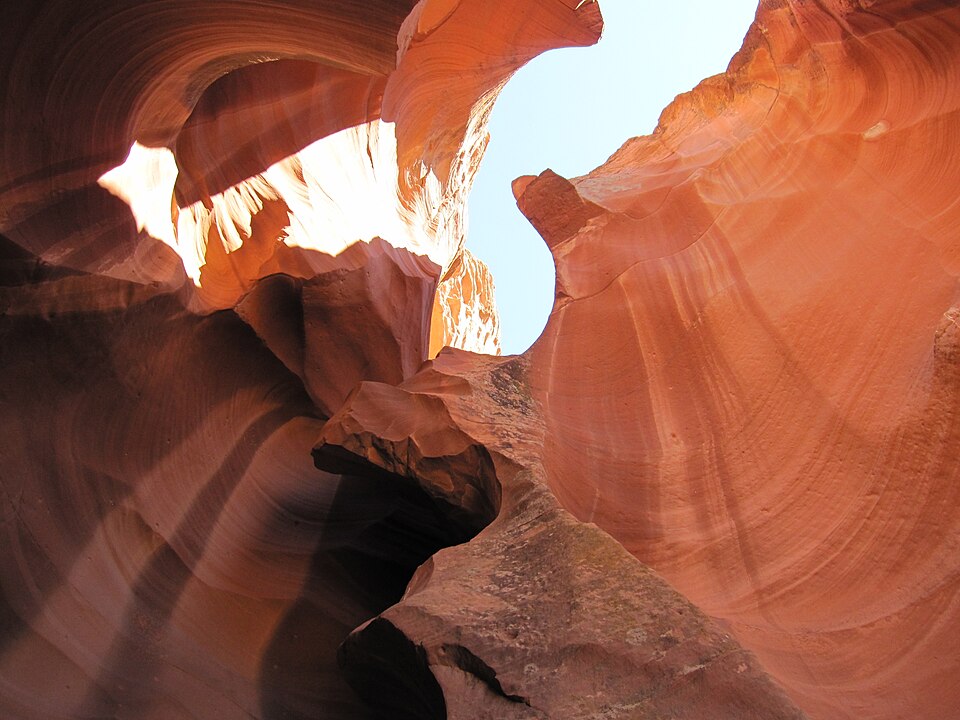 Antelope Canyon sandstone wave formations close-up