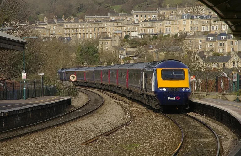 Bath Spa railway station transport hub Somerset