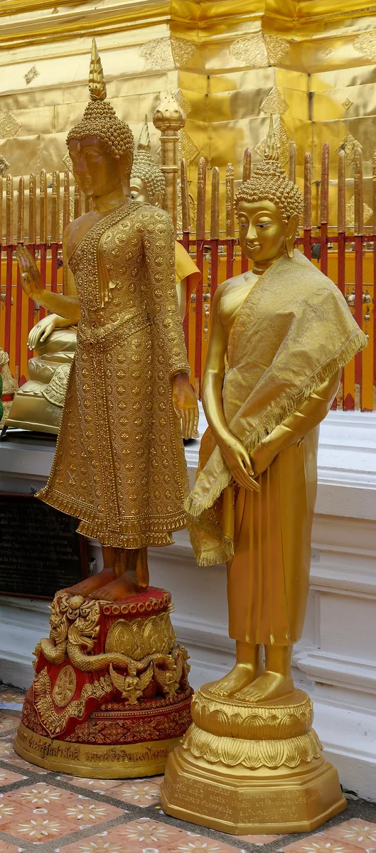 Wat Phra That Doi Suthep golden stupa Chiang Mai Thailand Buddhist temple