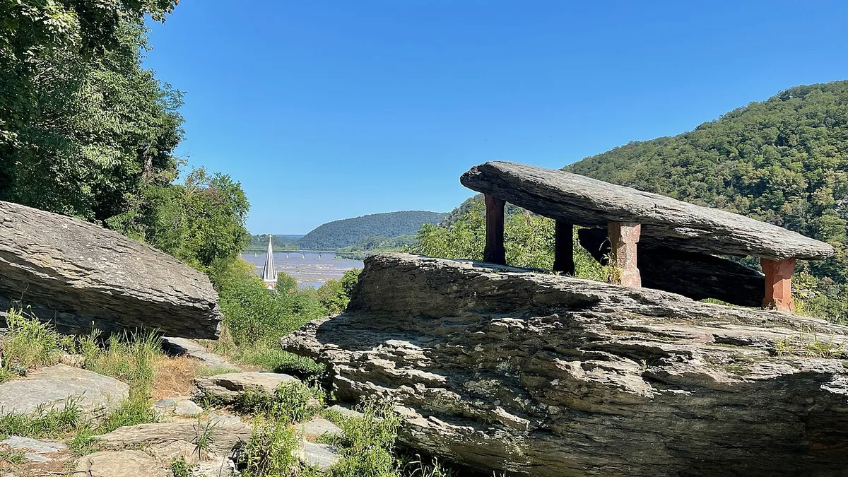 Jefferson Rock Harpers Ferry West Virginia scenic overlook river valley