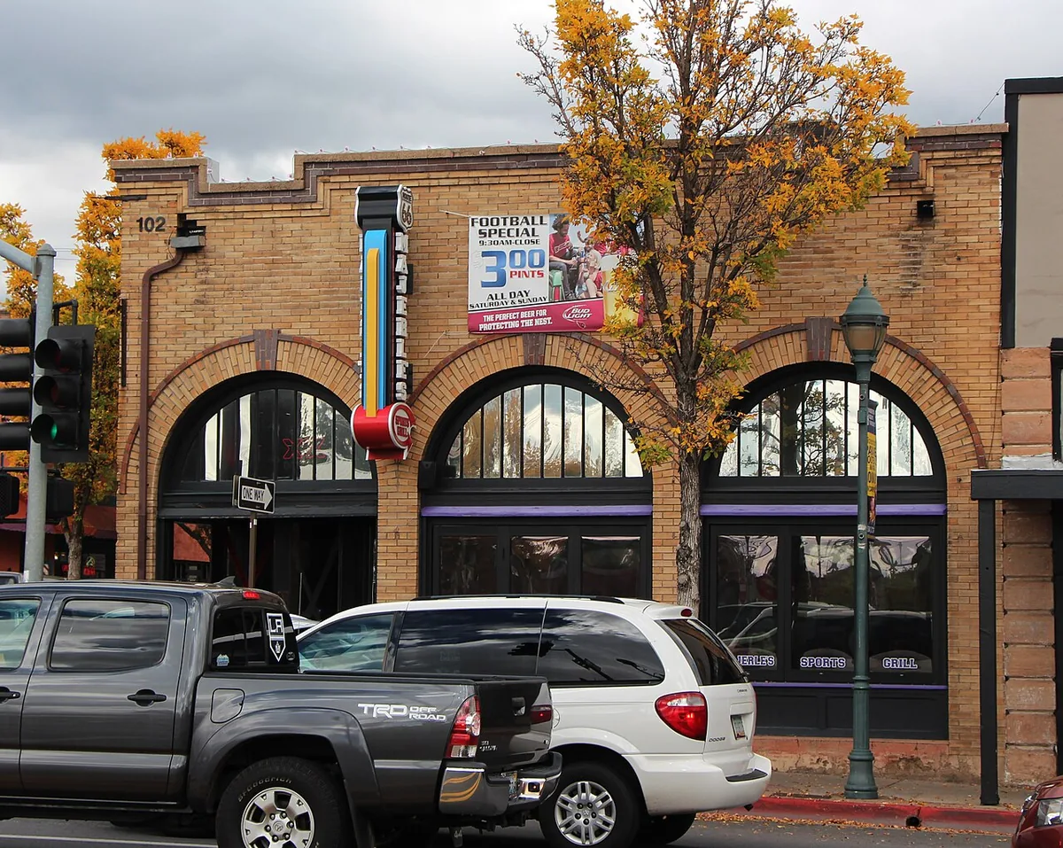 Flagstaff Arizona Route 66 historic buildings downtown brick architecture