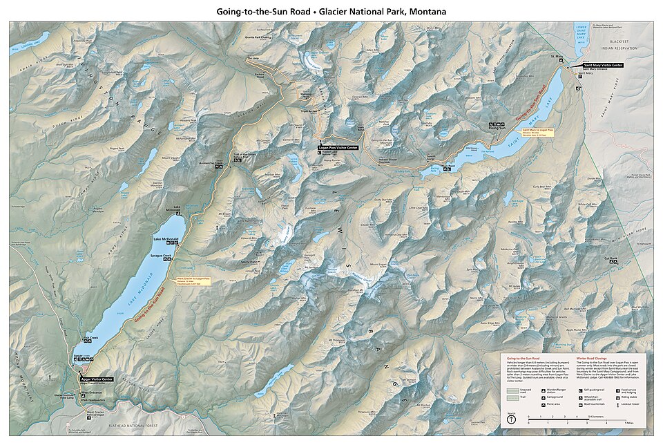 Going-to-the-Sun Road Glacier National Park day trip from Bozeman Montana