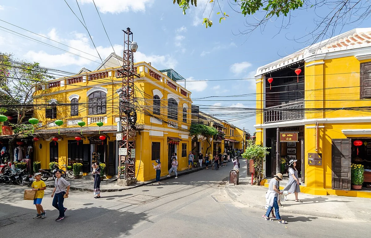 Hoi An Ancient Town Vietnam hidden gem quiet lane yellow buildings