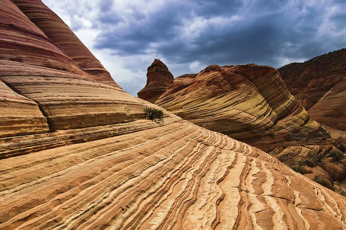 The Wave Coyote Buttes Kanab Utah sandstone swirling formation permit