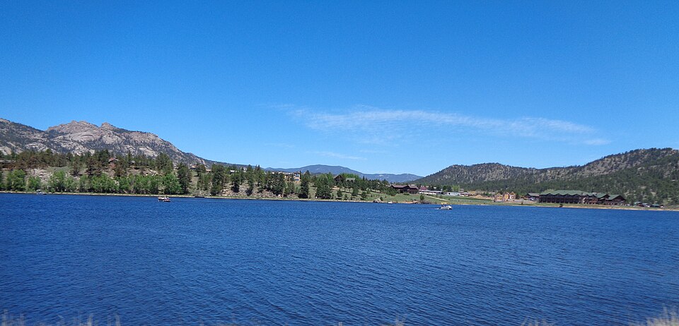 Lake Estes reservoir Estes Park Colorado dam recreation trail
