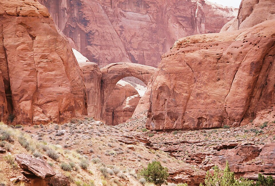 Rainbow Bridge National Monument natural stone arch Utah