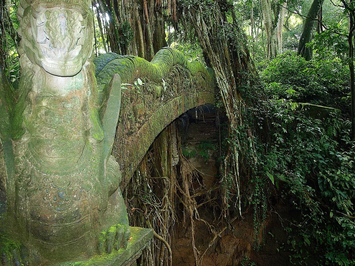 Monkey Forest Ubud Bali Indonesia travel guide entrance temple macaque