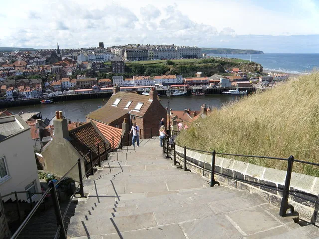 Whitby 199 Steps Church Stairs harbour town iconic climb