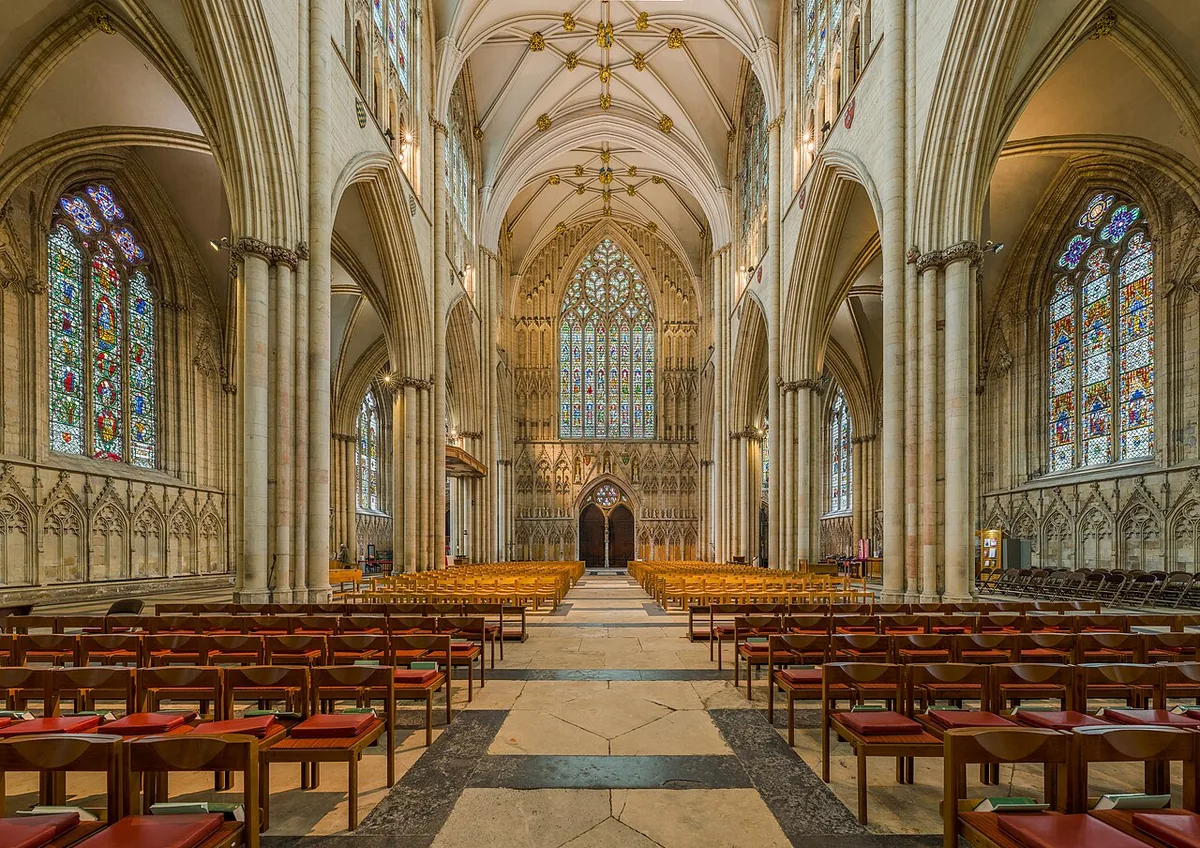 York Attractions: The Complete List with Prices and Opening Times (2026) 2 York Minster nave interior attractions list stained glass Gothic